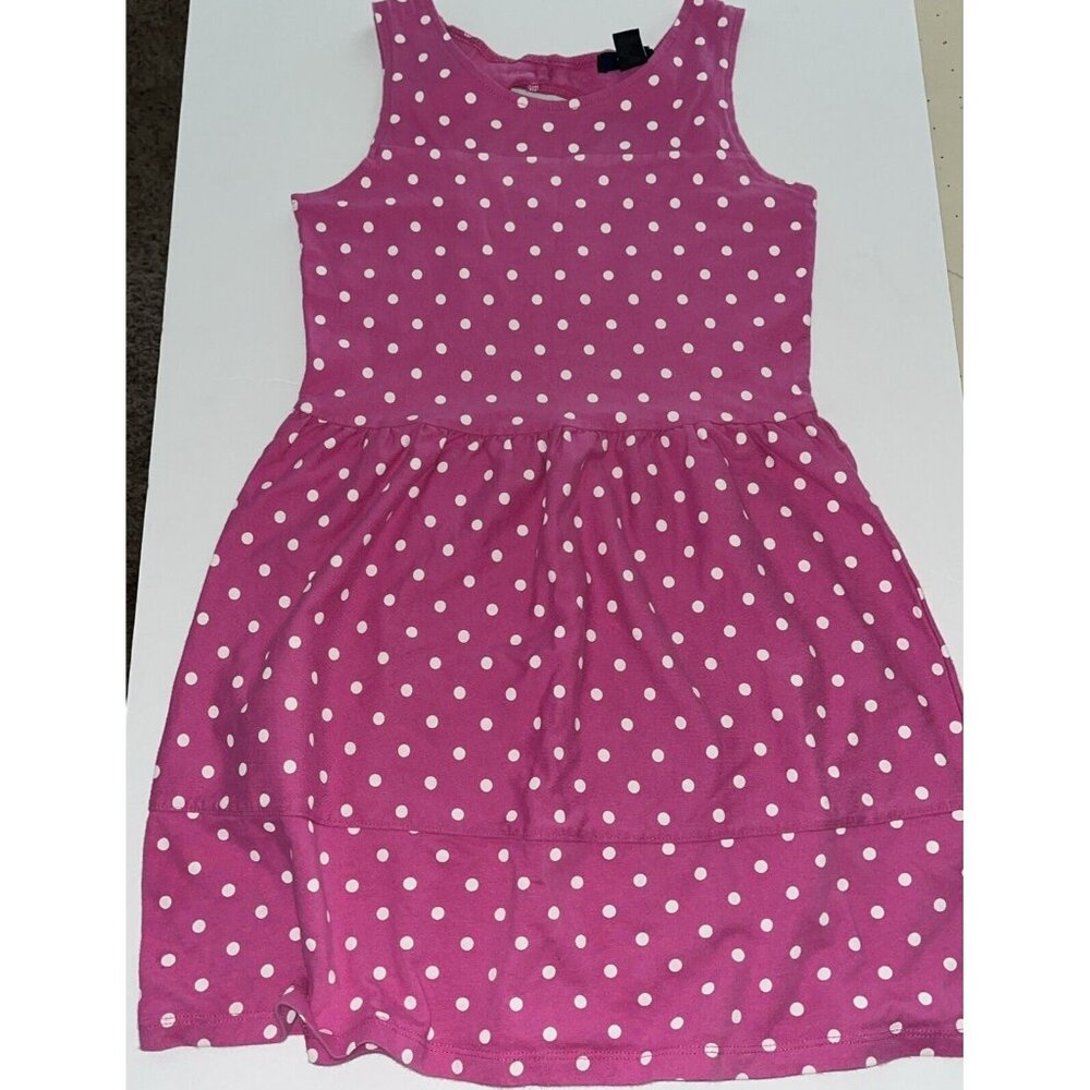 Gap Kids Pink Polk Dot Tank Top Dress Size Large